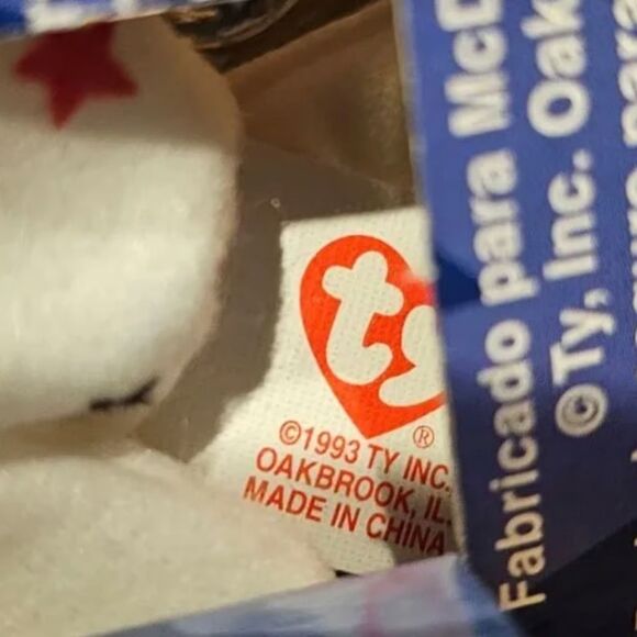 TY Beanie Babies Mcdonalds International Bears Set Of (4) With Errors RARE NIB - Picture 6 of 9